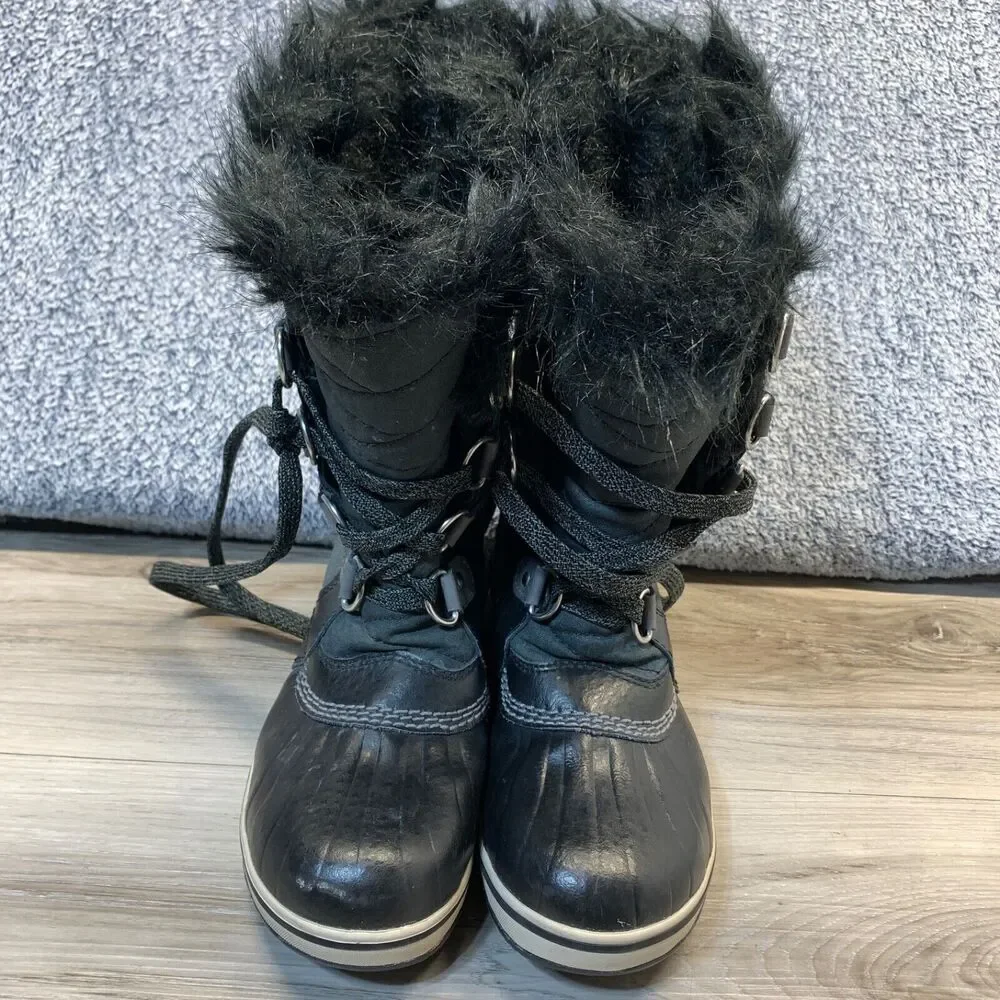 SOREL Girls Youth Black Tofino II Waterproof Winter Boots Size 2‎ NY2419-010